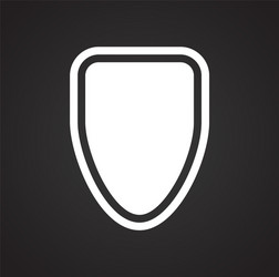 shield icon on background for graphic and web vector image