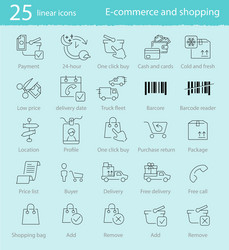 e-commerce icons vector