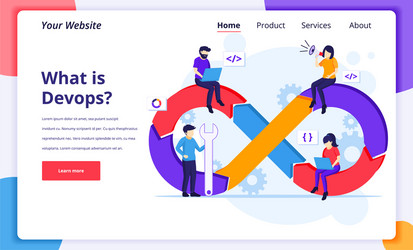 programmers at work concept software development vector image