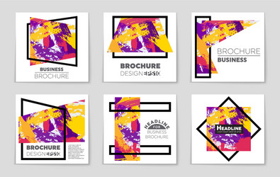 abstract layout background set for art vector image