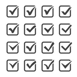 Checkbox Icon Set vector image