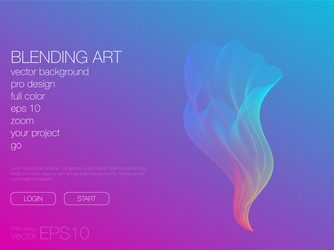 abstract blend background template for web site vector image