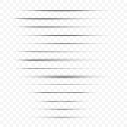 shadows with soft edges isolated on transparent vector image