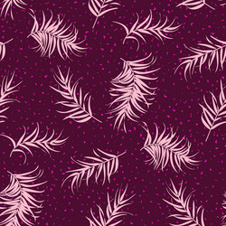 set tropical patterns with minimal palm leaves vector image