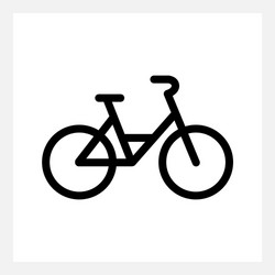 City Bike Icon Vector Image