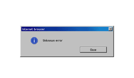 unknown error message window internet browser vector image