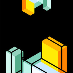 abstract background 3d cubes cubic elements vector image