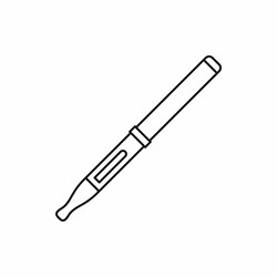 box mod and clearomizer icon outline style vector image