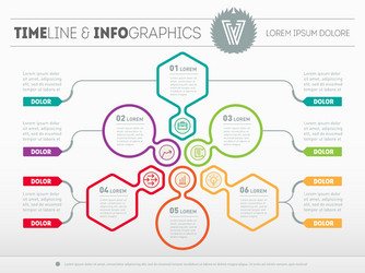 web template of a pyramidal chart diagram vector image