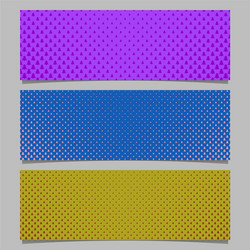 winter pine tree pattern banner template set vector image