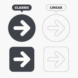 Next Arrow Icon - Navigation Button vector image