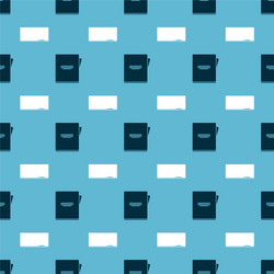set notebook and chalkboard on seamless pattern vector image