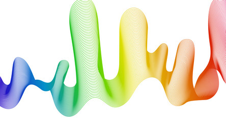 abstract backdrop with wave gradient lines vector image