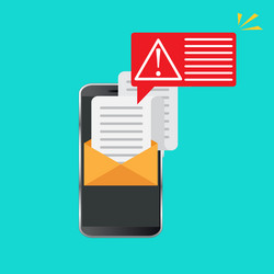 Alert attention notification important reminder Vector Image