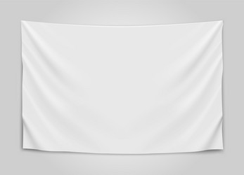 Blank fabric banner Royalty Free Vector Image - VectorStock