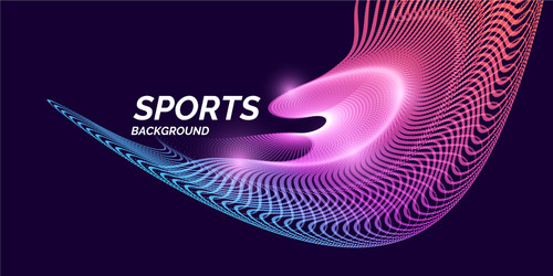 Modern colored banner for sports vector