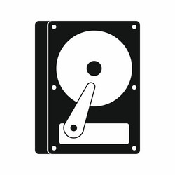 hdd icon simple style vector