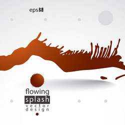 splattered web design element art ink blob bright vector image