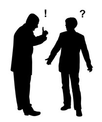 Businessmen in Dispute Vector Image