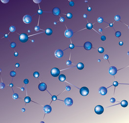 abstract molecular structure background vector image