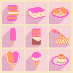 flat with shadow concept and mobile application vector image