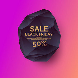 Original sale poster for black friday vector