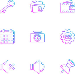 document sound multimedia user interface vector image
