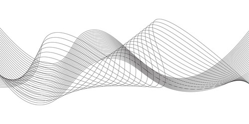 abstract curved lines of fluid motion vector image