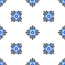 line processor icon isolated seamless pattern vector image