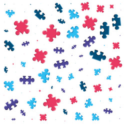 Puzzle circle jigsaw game figure icon Royalty Free Vector