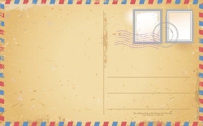 Vintage Retro Postcard Vector Image