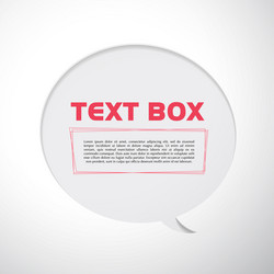 conversation box and text message flat isolated vector image