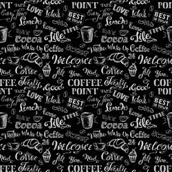 pattern wrapping wallpaper freehand cafe coffee vector