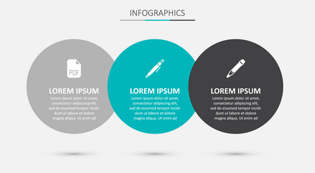 set pen pdf file document and pencil with eraser vector image