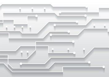 circuit technology background with hi-tech vector image