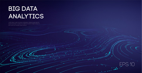 abstract big data flow background software code vector image