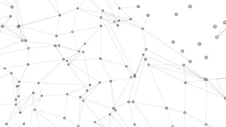 global network connections with points and lines vector image