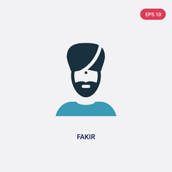 two color fakir icon from user concept isolated vector image