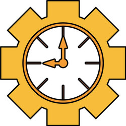 Time clock symbol Royalty Free Vector Image - VectorStock