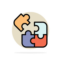 business game logic puzzle square abstract circle vector image