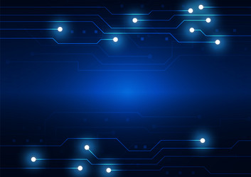 circuit technology background with hi-tech vector image