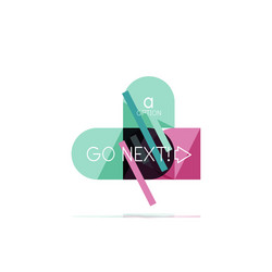 minimal flat clean abstract option step vector image