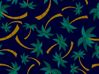 palm trees seamless pattern summer background vector image