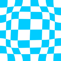 distorted chessboard dizzy pattern with warped vector image