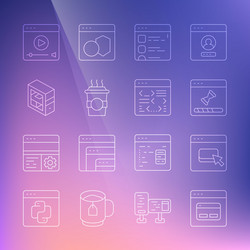 set line search engine browser files loading vector image