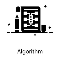 algorithm vector image