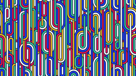 rainbow lines seamless pattern colorful linear vector image