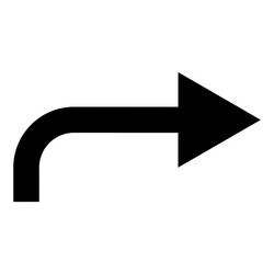 return right icon for web site design and mobile vector image