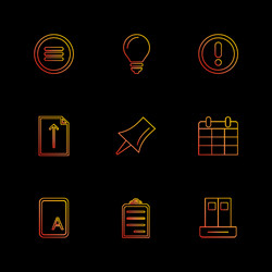 user interface buttons application multimedia vector image