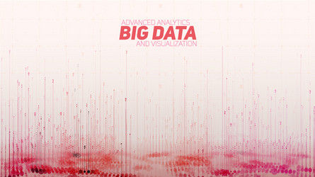 abstract 3d big data visualization vector image